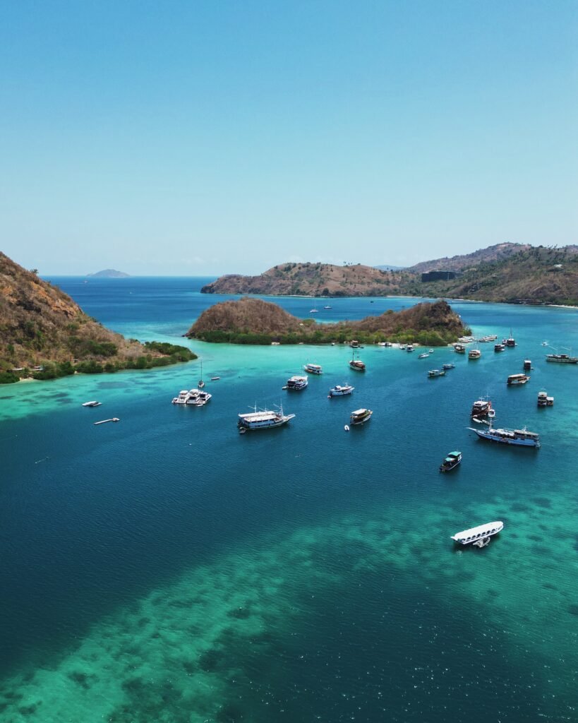 Aerial view of Ayana Komodo Waecicu Beach resort