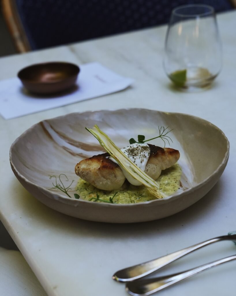 Monkfish dish at Botànic restaurant in Palma de Mallorca