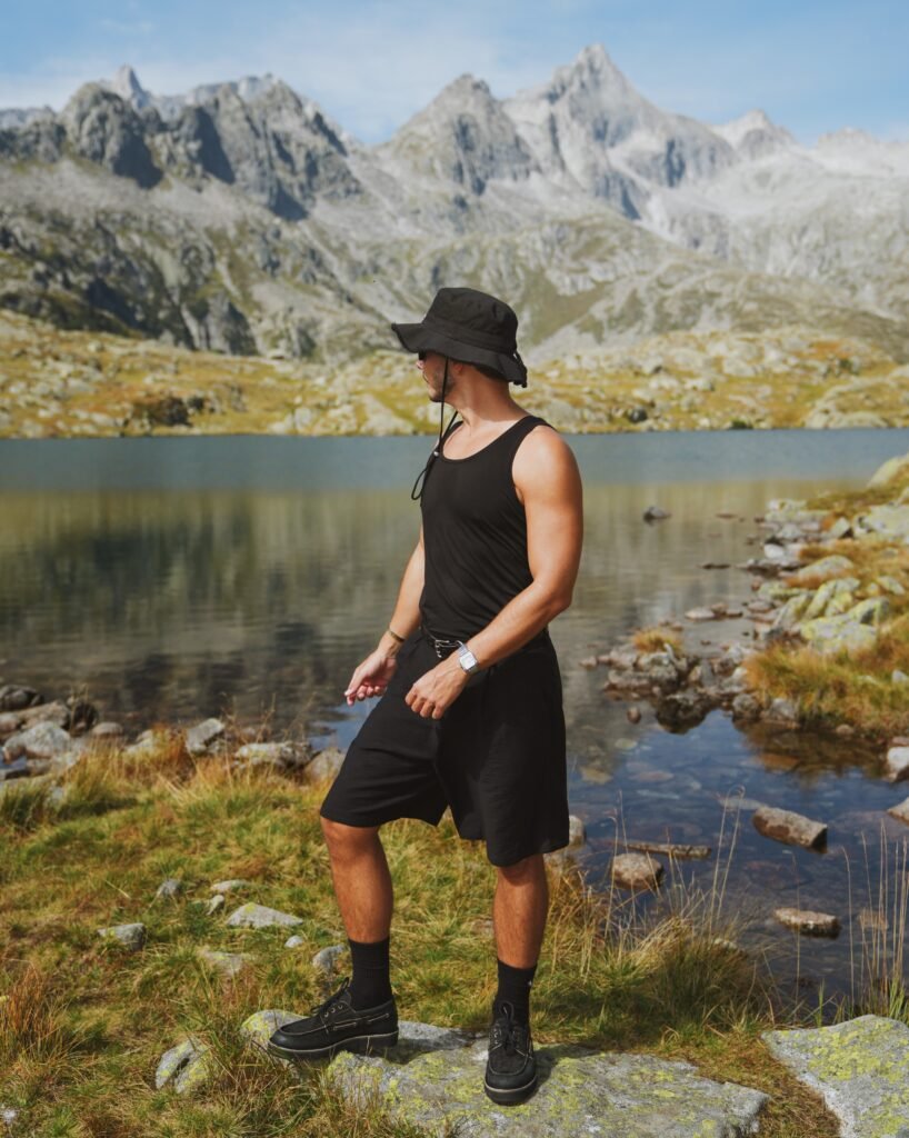 Lago Nero with the Brenta Dolomites behind